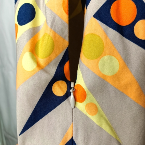 GORMAN khaki geometric dress - Picture 5 of 6